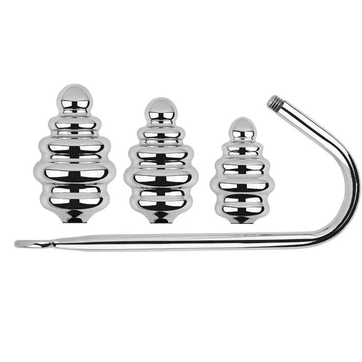 Ribbed Screw-in Hook Anal 8826 GreatBenefit Set 0727